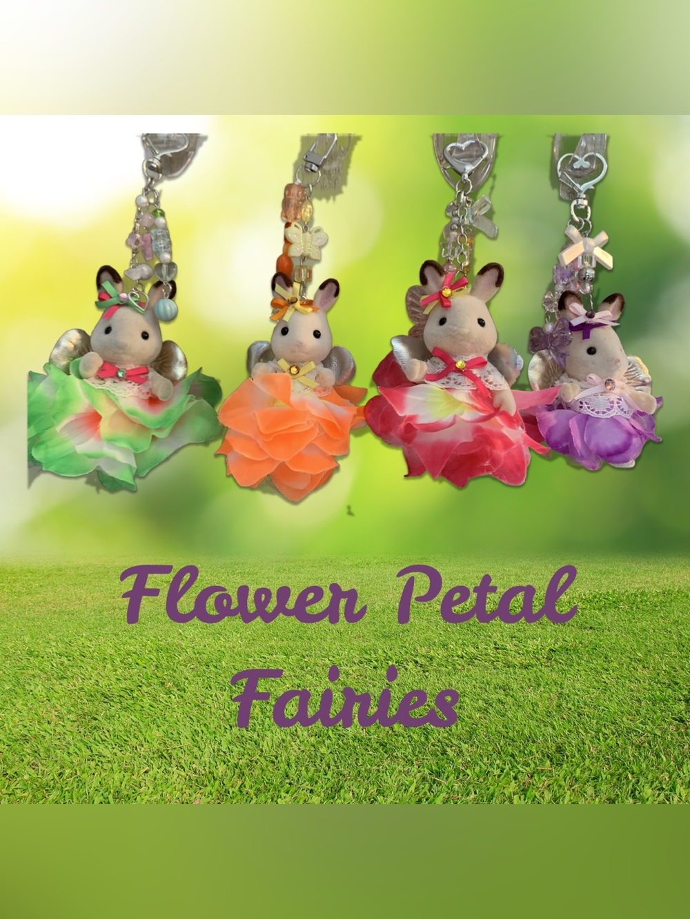 Calico Critters Bunny Fairy Petal keychain bag charm